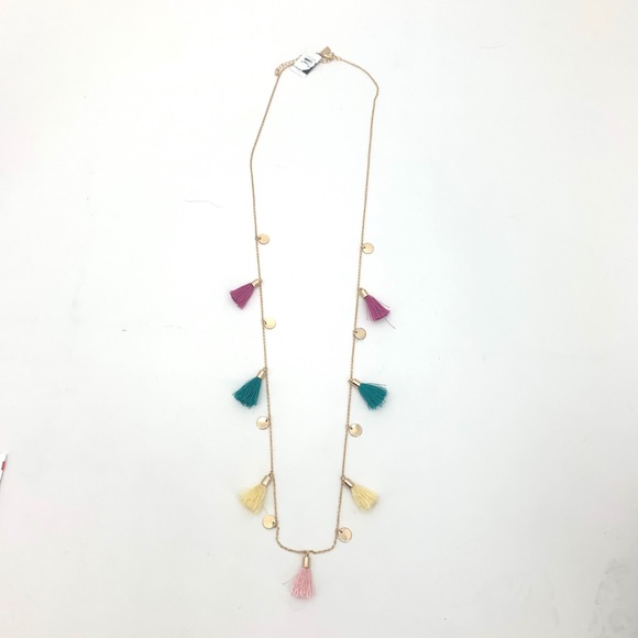 INC International Concepts Jewelry - 4/$25 Long Gold-Tone Tassel Rainbow Necklace